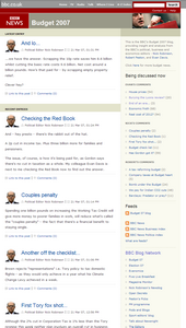 BBC budget blog 2007