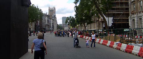 Whitehall on a Sunday morning