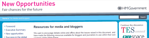 New Opportunities site New Opportunities site