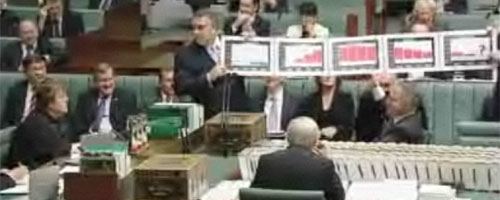 Visual aids in .au parliament