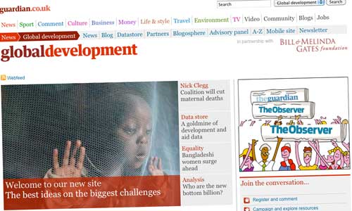 Guardian global development site
