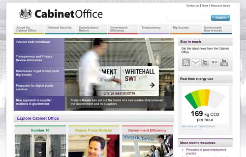 New Cabinet Office site on Drupal